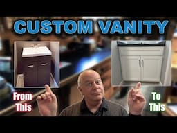 How to build a custom bathroom vanity when stock sizes won't fit