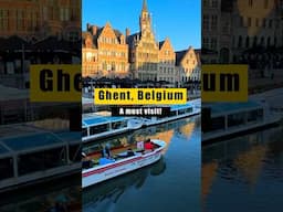 Ghent a must visit city in Belgium #travel #europe #travelvlog