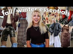 fall/winter wardrobe essentials 2024