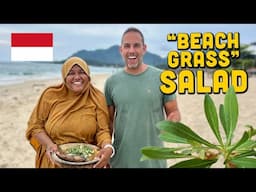 "Beach Grass" Salad with Roast Coconut Sauce, Indonesian Style!