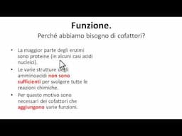 3.3 BIOCHIMICA | 1. Cofattori enzimatici introduzione e riassunto