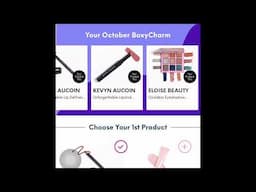 Ipsy October Boxycharm Choices