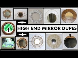 HIGH END MIRROR DUPES | Pottery Barn, Crate & Barrel, West Elm, Anthropologie, Horchow & more!