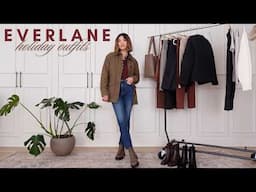 FALL EVERLANE TRY ON HAUL | Casual holiday outfit ideas - best leather boots for fall and winter