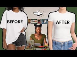 From BAGGY To FITTED: How To Take In A Big T-Shirt (Clothing Alterations For Beginners)