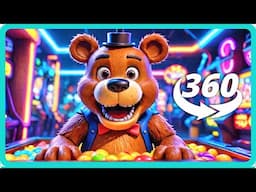 Freddy Fazbear Takes Over Whack A Mole in 360 Degrees FNAF Chaos!