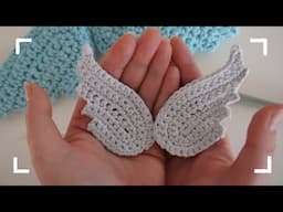 Crochet Easy Angel Wings ✨ Wings for Gifts and Decoration, Christmas, Amigurumi.