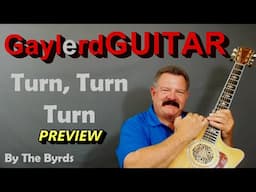 Turn, Turn, Turn, (The Byrds) Acoustic Guitar Lesson (PREVIEW)