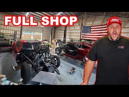 First Time Ever We Have A Full Shop!!!! 12,000 Horse Power In One Building