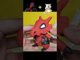 Amazing! Clay-Made deadpool x Cubone  | #Shorts #Deadpool