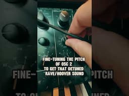 Making Of Heads Up In The Woofer with a vintage Korg Synth