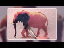 Hazel Soan - Elephant Speed Painting in Watercolour