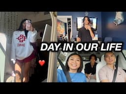 DAY IN OF OUR LIFE | Nicole in college & family day at home | The Laeno