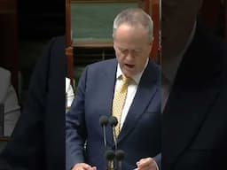 All members of parliament and supporters rose to applaud Bill Shorten after he gave his final speech