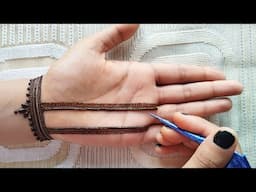 Easy Diwali Special mehndi design | Simple Mehndi | Stylish front hand mehndi design | Mehndi design