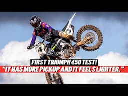 First Test! 2025 Triumph TF 450-RC  | Triumph's First 450!