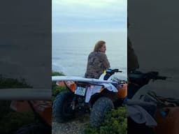 Swell hunting with my Yamaha quad ATV