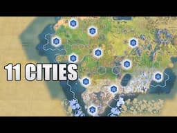 When you have the scientifically WORST start ever so you just settle cities and hope - Civ 6 France