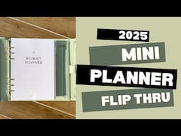 Mini Budget Planner 2025 Flip Thru