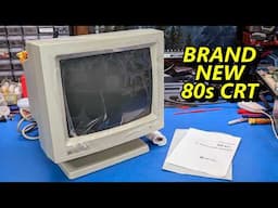 I found a "new old stock" monochrome monitor from 1986 (Sceptre MM-211)