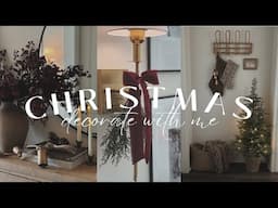 Christmas Decorate With Me 2024 || Christmas Decorating Ideas || Entryway & Putting Up The Tree