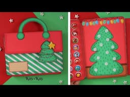 DIY Paper Christmas Dollhouse and Doll Assembly Tutorial