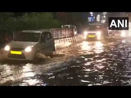 Waterlogging witnessed in several areas of Guwahati after heavy rainfall in the region