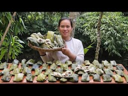 How To Make Banh Te Goes  To Market Sell - Cook Food For Pigs - Ly Thi Ca