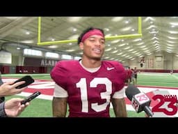 Alabama DB Malachi Moore Previews Oklahoma: Tuesday, November 19, 2024