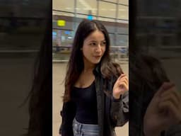 Shehnaaz Gill cutest reply to paparazzi , Fly From Mumbai Spotted At Airport