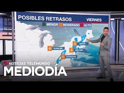 Dos tormentas invernales complicarán los viajes por Thanksgiving de millones | Noticias Telemundo