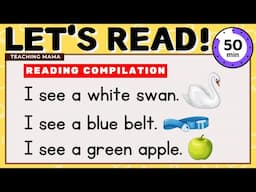 LET'S READ! | READING COMPILATION | PRACTICE READING ENGLISH FOR KIDS | 50 MINS | TEACHING MAMA