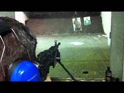 M249 SAW Machine Gun Shooting at Las Vegas Gun Range