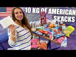 Unboxing a HUGE Package From USA | Trying American Snacks