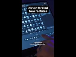 New UI Customization Features for ZBrush for iPad