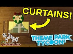 🎄| BUILDING A FESTIVE WINDOW IN MY CABIN! | Roblox Theme Park Tycoon 2