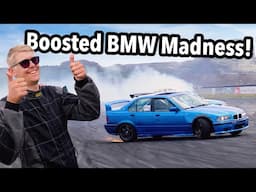 The Wildest Drifting Of My Life! Boosted E36 Tears Up the Ultimate Big Boy Track!