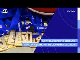 EN VIVO | Soprole Deporte Escolar realiza ceremonia de clausura del año 2024