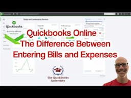 Quickbooks Online - The Difference Between Entering Bills and Expenses