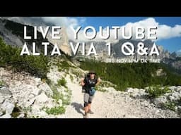 Alta Via 1 Live Q&A Hangout