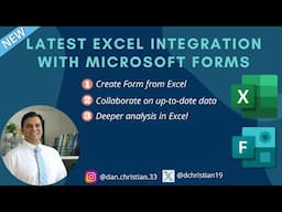 Latest Excel Integration With Microsoft Forms