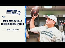 Mike Macdonald's Postgame Locker Room Speech Following Huge Win Over 49ers | 2024 Week 11