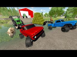 Farmers Race for a Secret Vehicle | Farming Simulator 22