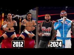 WWE 2K24: The Usos Entrance Evolution !! (WWE 13 - WWE 2K24)