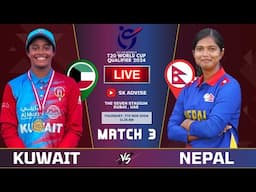 NEPAL VS kUWAIT ICC U19 WOMEN'S WORLD CUP QUALIFIER 3RD MATCH LIVE COMMENATARY | NEP VS KWI U19