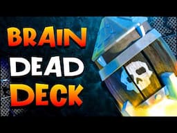 Why Rocket Cycle is the Most *NO SKILL* Deck in Clash Royale...