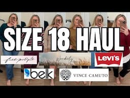 PLUS SIZE LEVI’S 👏 | BELK haul: Free People, Vince Camuto, Wonderly, etc.