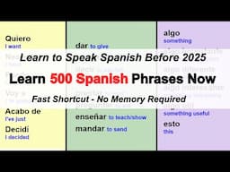 Learn 500 Spanish Phrases Now - no memory required