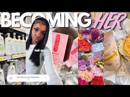 BECOMING “HER” 🎀 attempting to get my life TOGETHER! weekly reset, maintenance, girl talk + more!