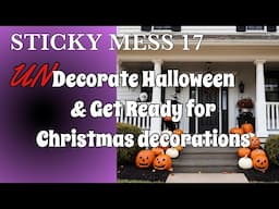 UN-decorating Halloween, before the Xmas decorations go up